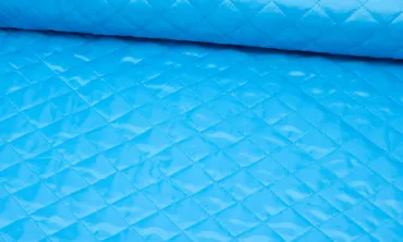 Futterstoff gesteppt Cyan